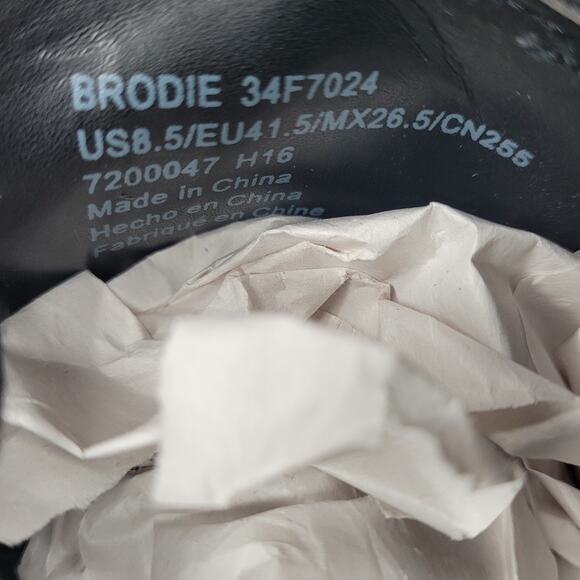 Calvin Klein Brodie Black Patent Mens Size 8.5 Oxfords Lace Leather Dress Shoes - Picture 16 of 16